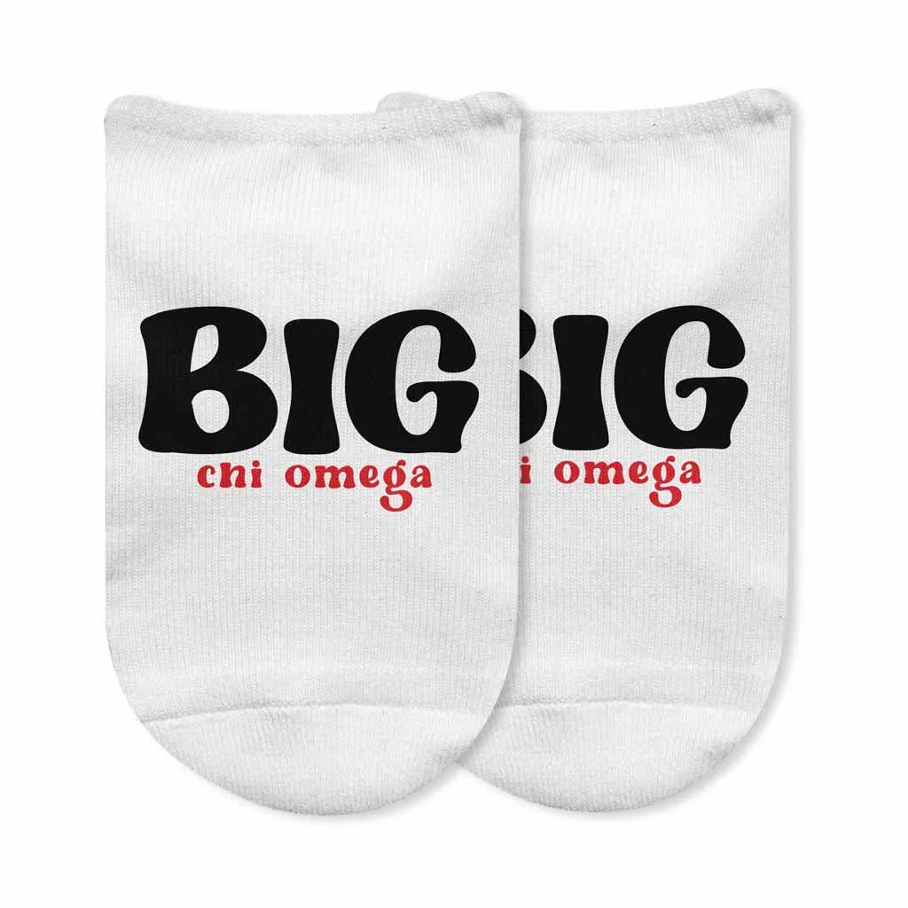 Chi Omega No Show Socks for Bigs Littles - Best Deals Sold Online!