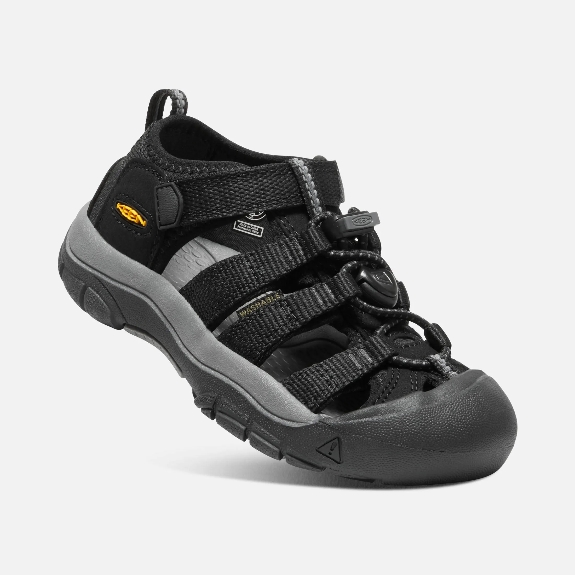 Childrens Newport H2 - Black/Yellow Keen