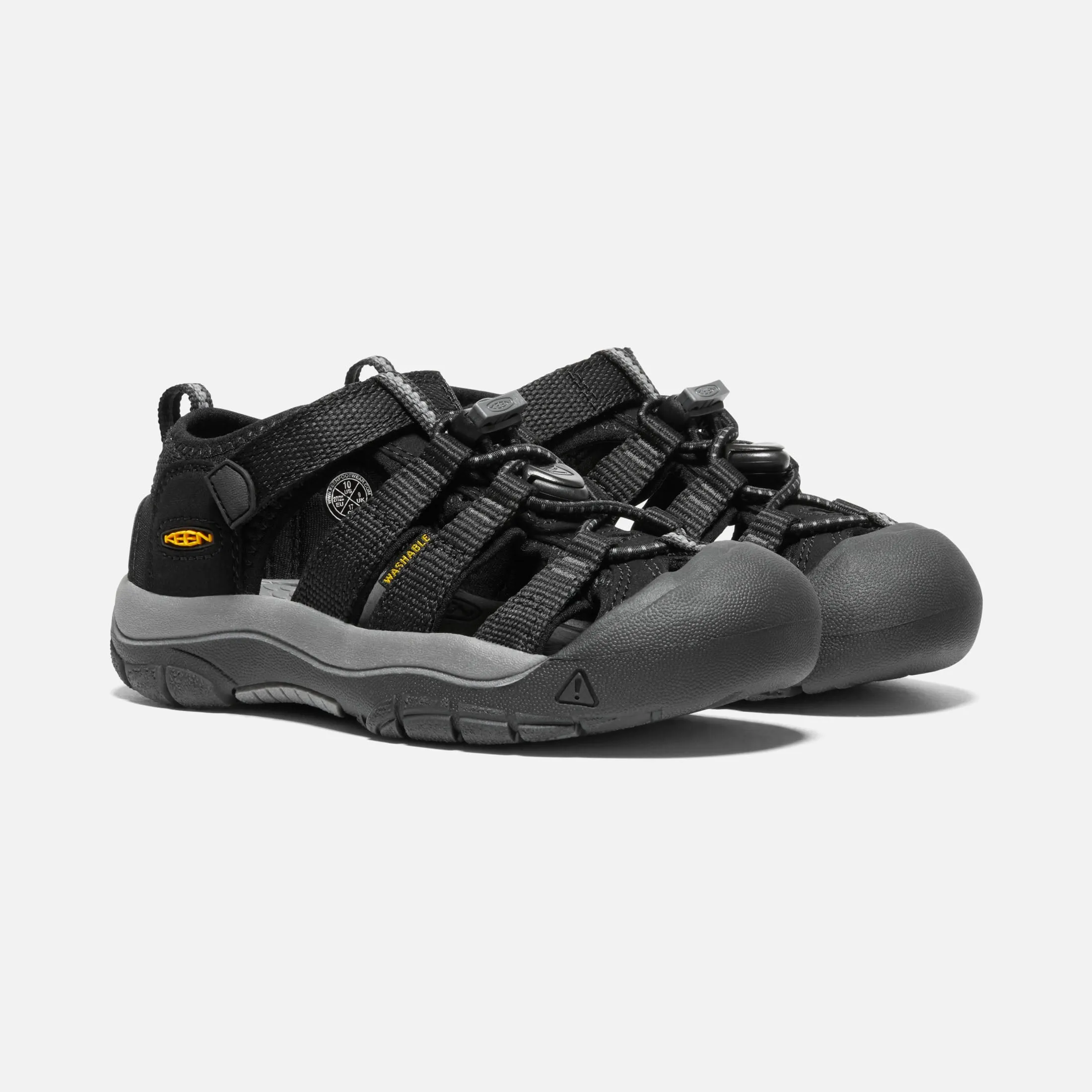 Childrens Newport H2 - Black/Yellow Keen