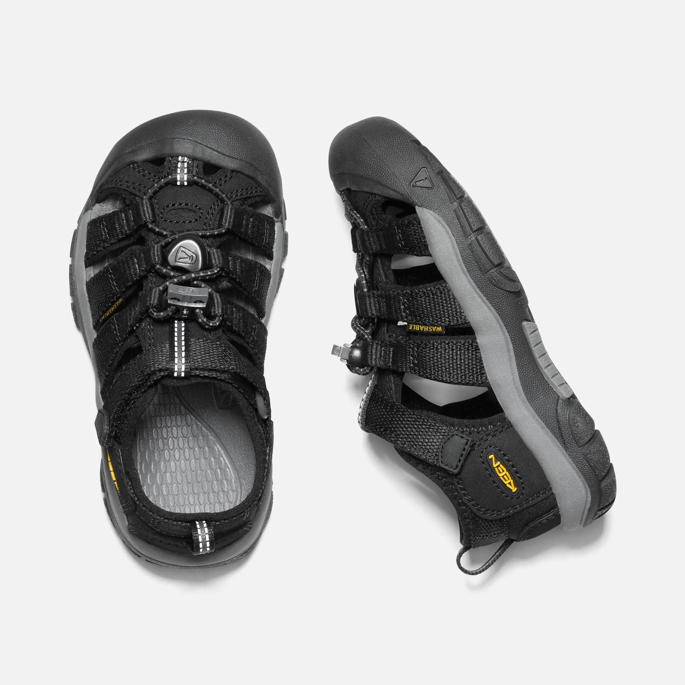 Childrens Newport H2 - Black/Yellow Keen