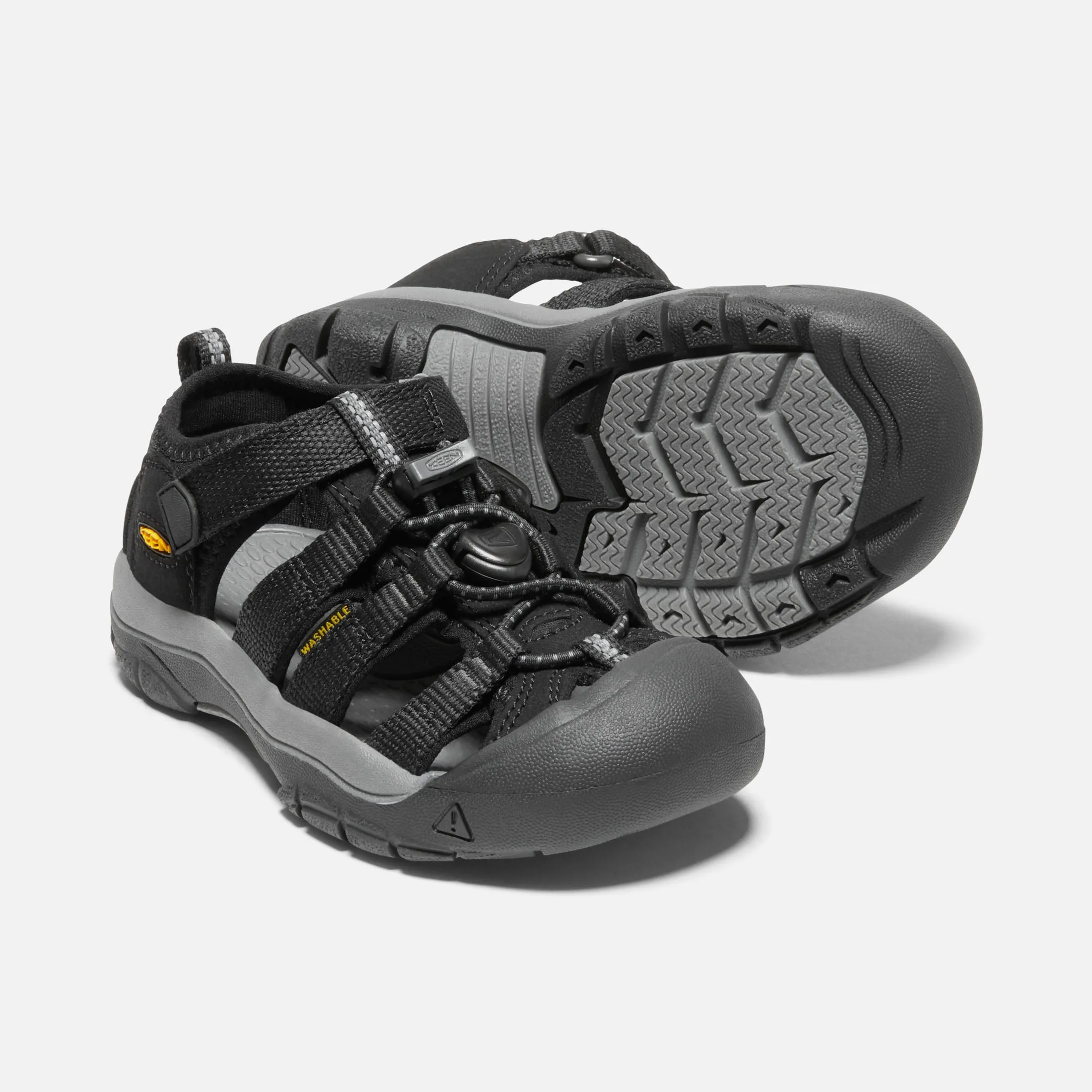 Childrens Newport H2 - Black/Yellow Keen