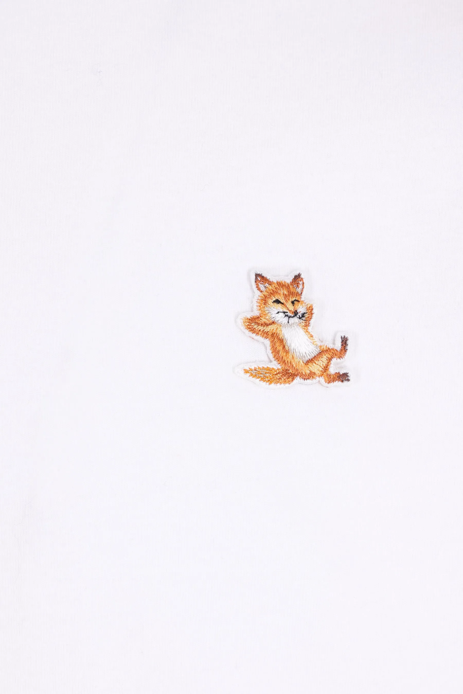 Chillax Fox T-Shirt with Patch and Cotton Fabric