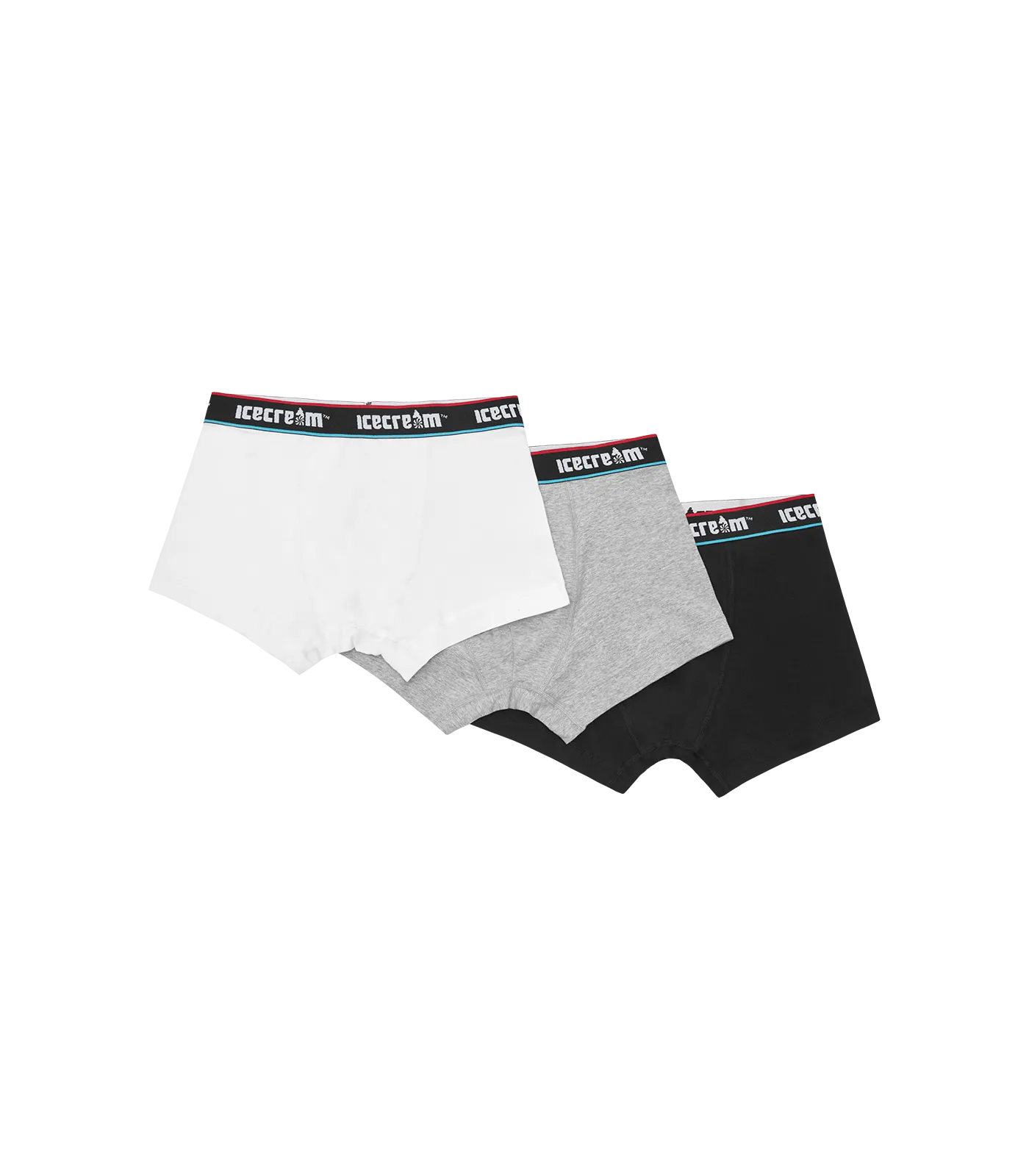 Classic Boxer Shorts 3-Pack - Black/Grey/White.