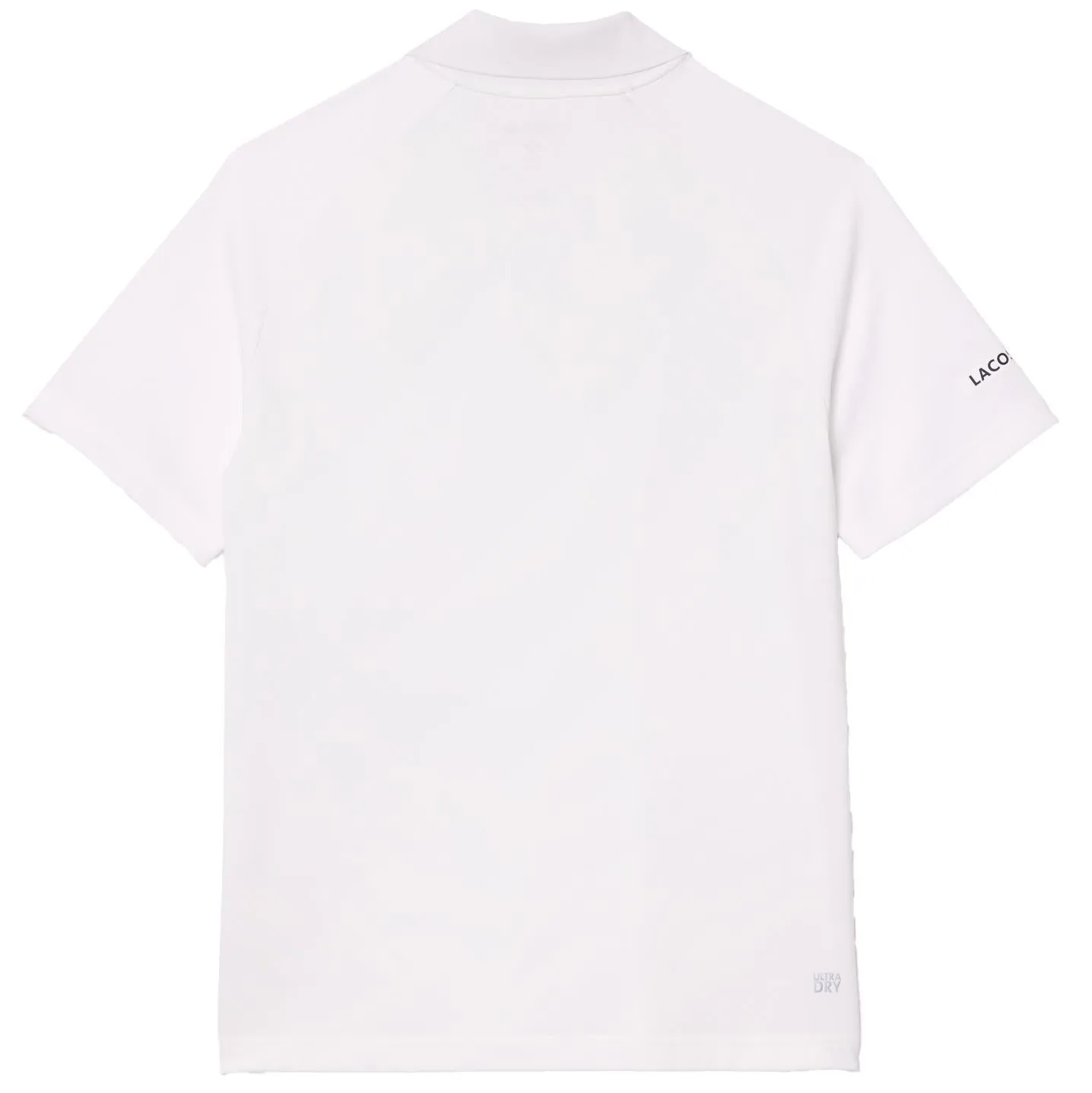 Classic White Cotton Pique Polo SS24 Flocked Fit