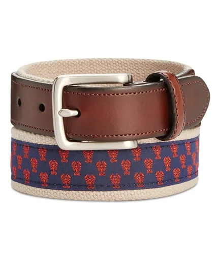 Club Room Mens Lobster Webbing Belt