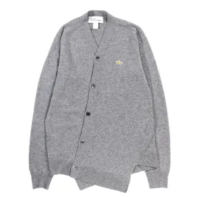 Comme Des Garcons Shirt N005 Lacoste Twisted Cardigan Grey - Shop Now