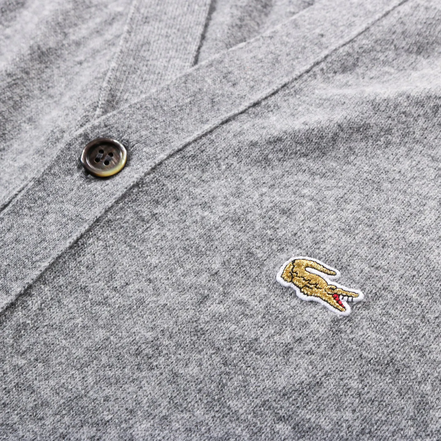 Comme Des Garcons Shirt N005 Lacoste Twisted Cardigan Grey - Shop Now