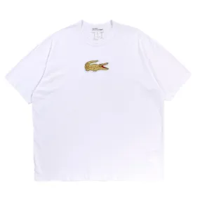 COMME DES GARCONS SHIRT T008 LACOSTE BIG T-SHIRT WHITE: Buy Now.