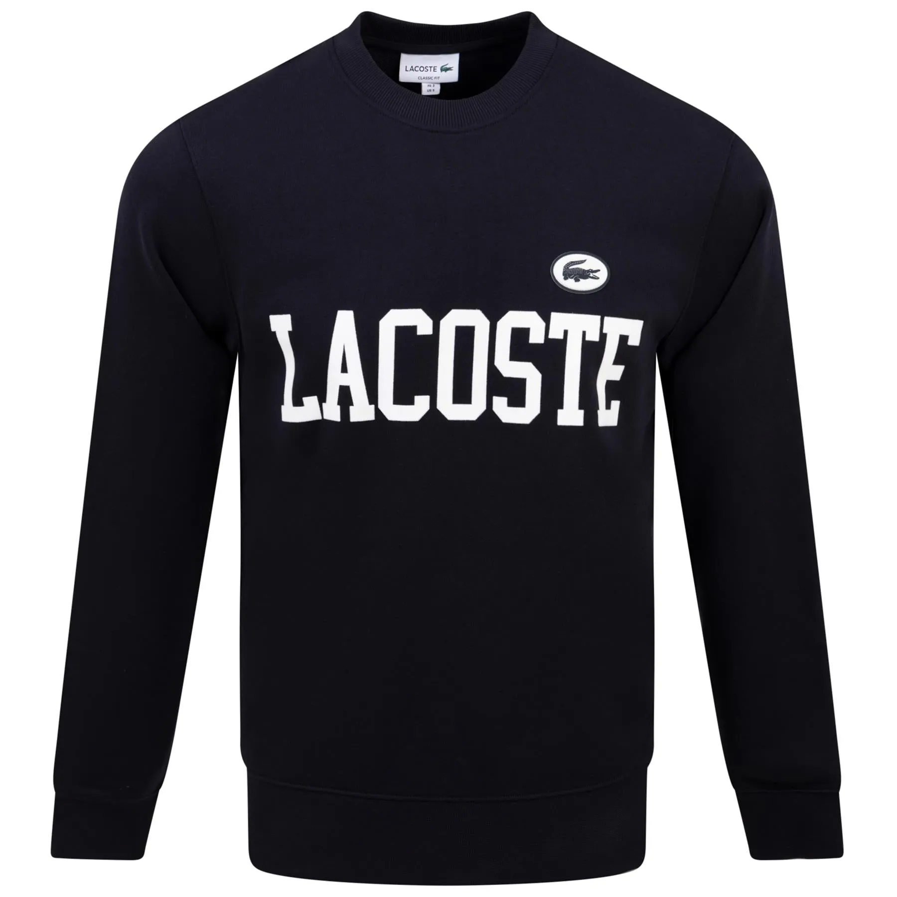 Cotton Circle Croc Sweatshirt in Navy - SS24