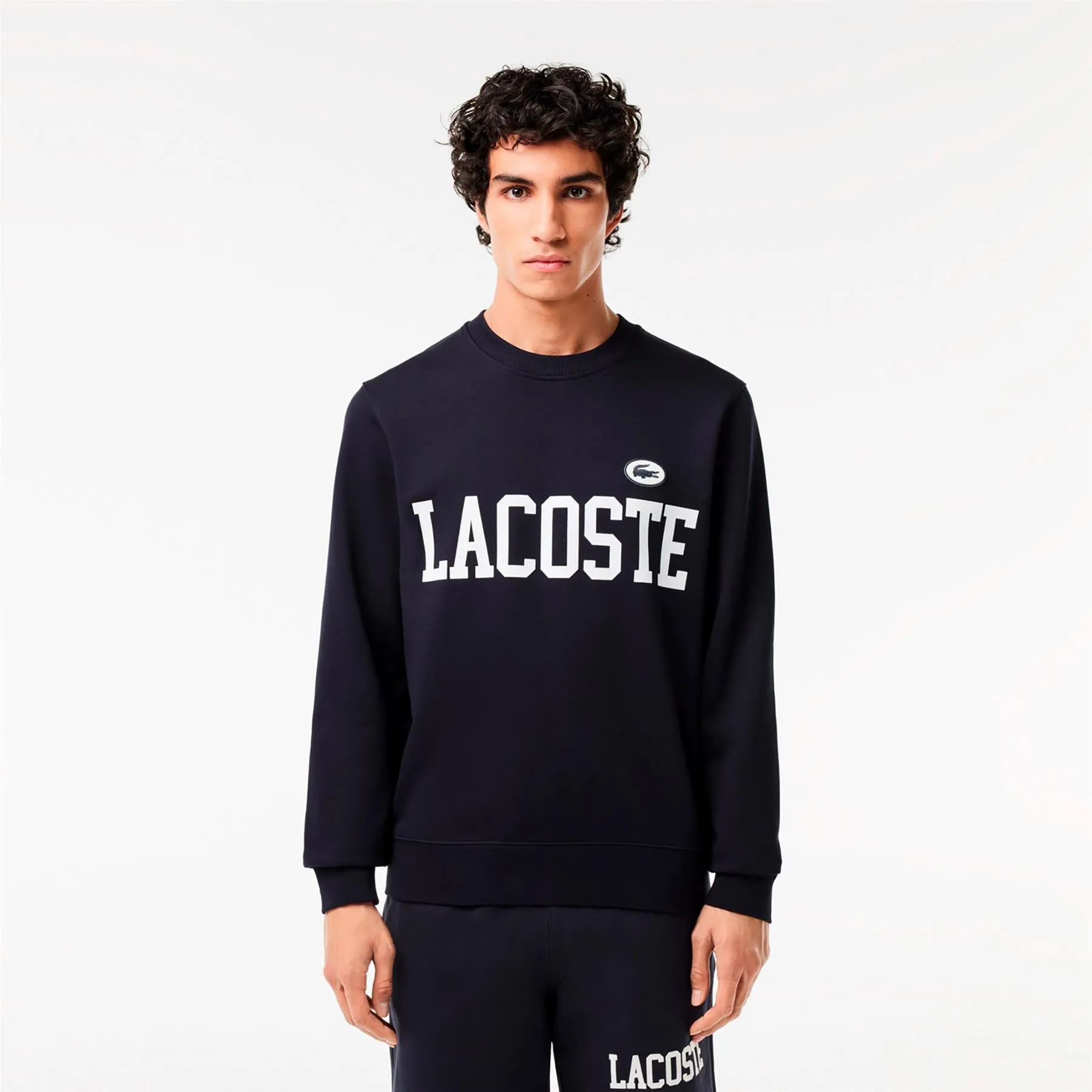 Cotton Circle Croc Sweatshirt in Navy - SS24