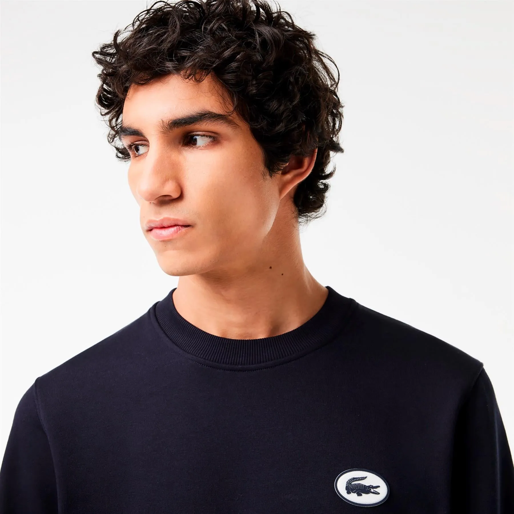 Cotton Circle Croc Sweatshirt in Navy - SS24