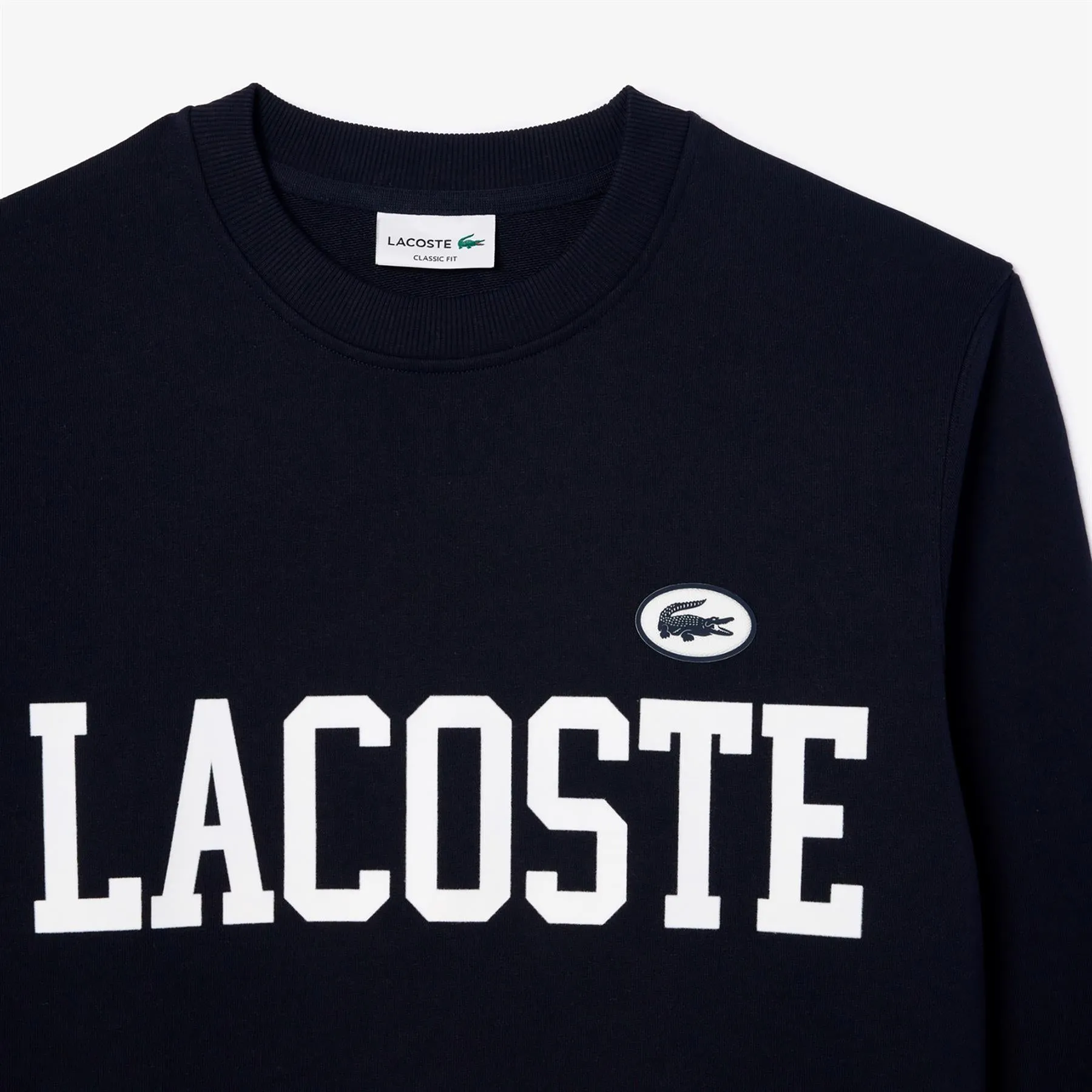 Cotton Circle Croc Sweatshirt in Navy - SS24