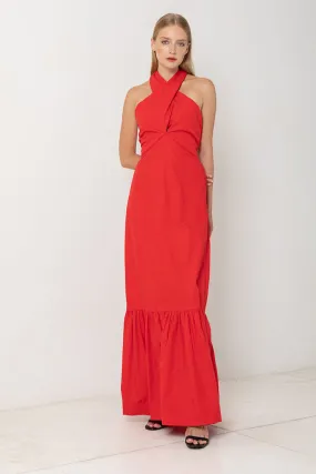 Crossover Maxi Dress - Rose *FINAL SALE