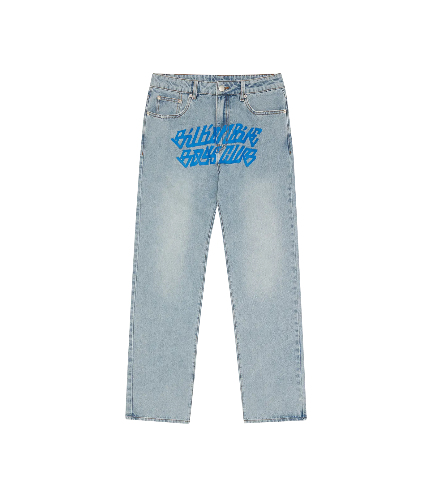 Cursive Logo Denim Pants - Stonewash | Shop Now