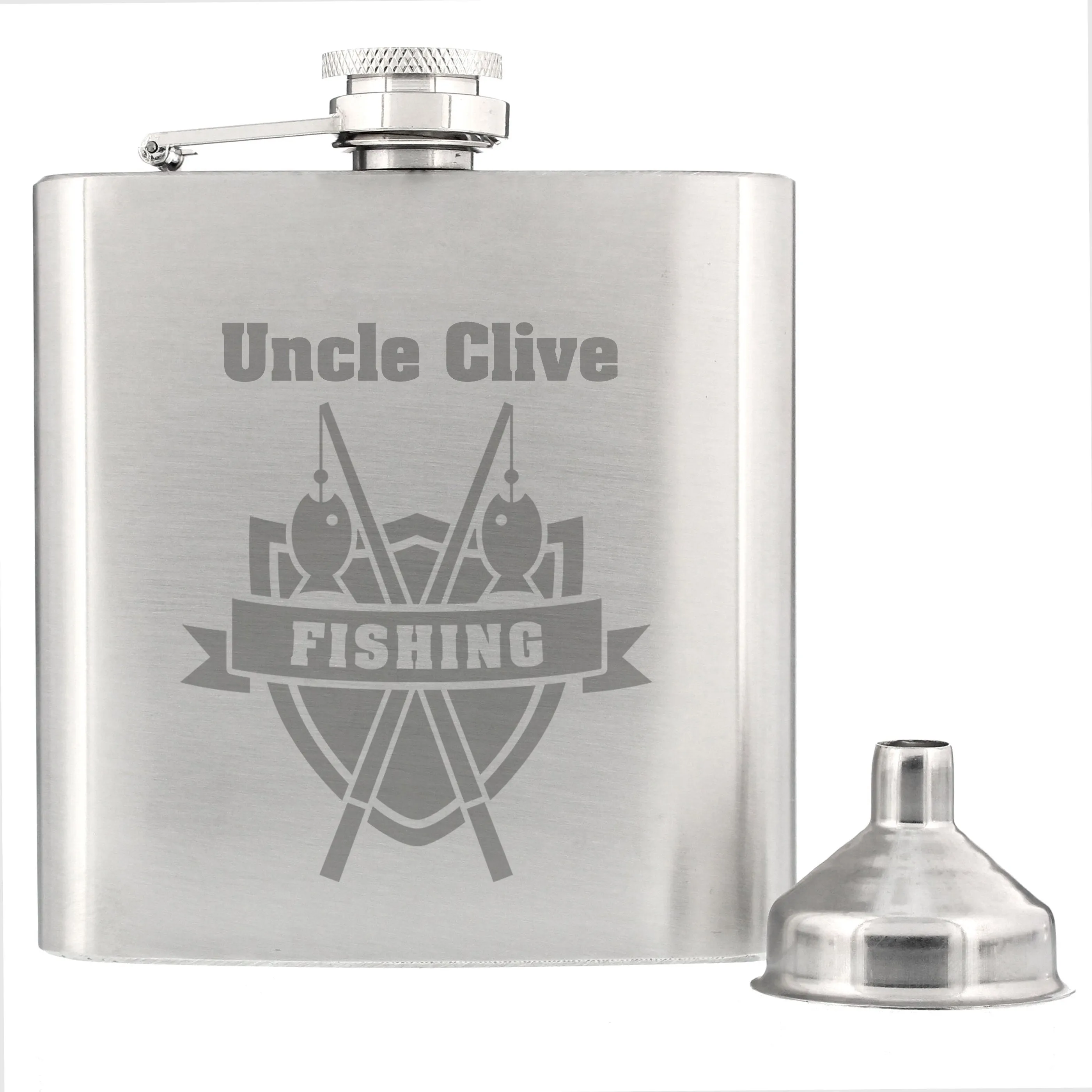 Customized Fishing Liquor Flask