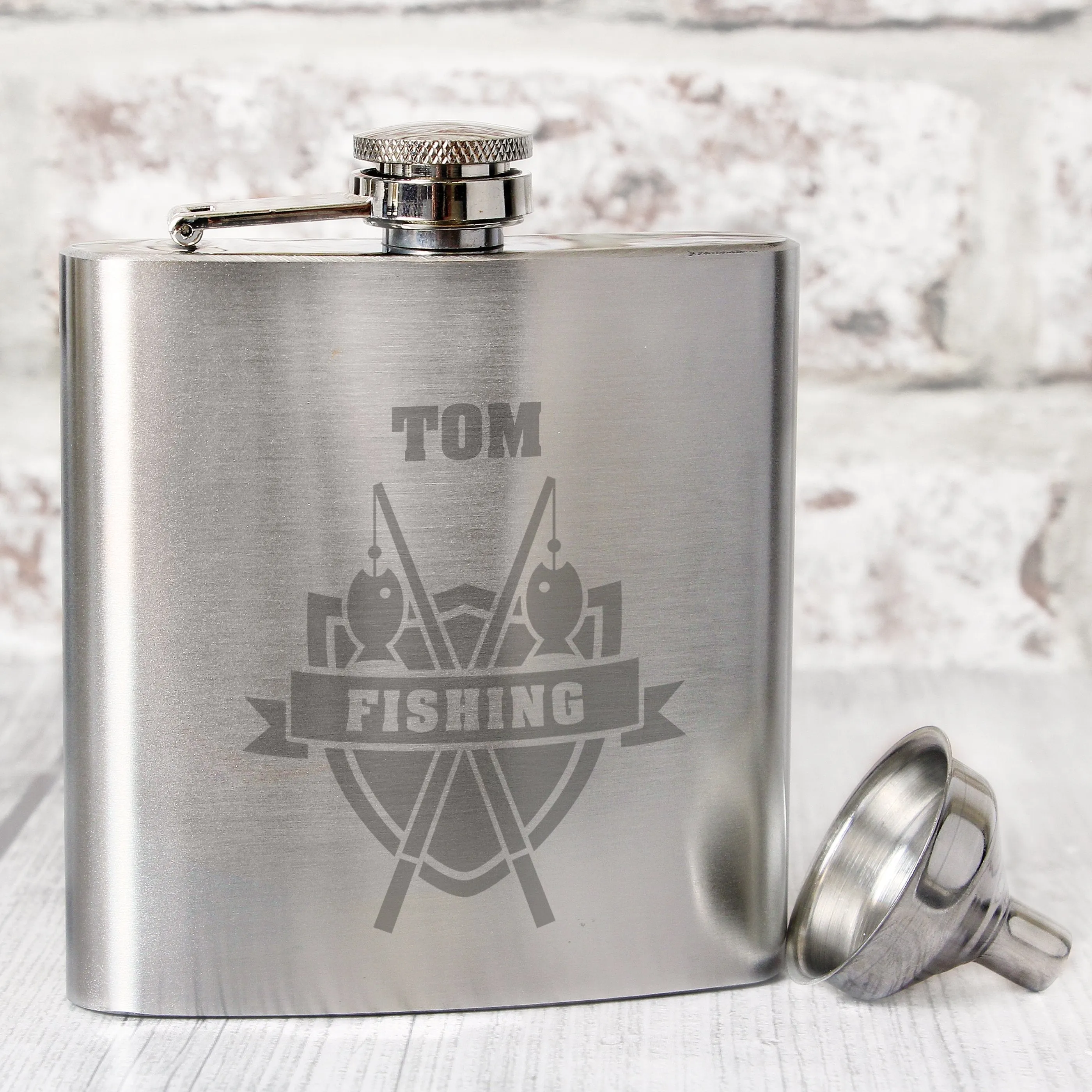 Customized Fishing Liquor Flask