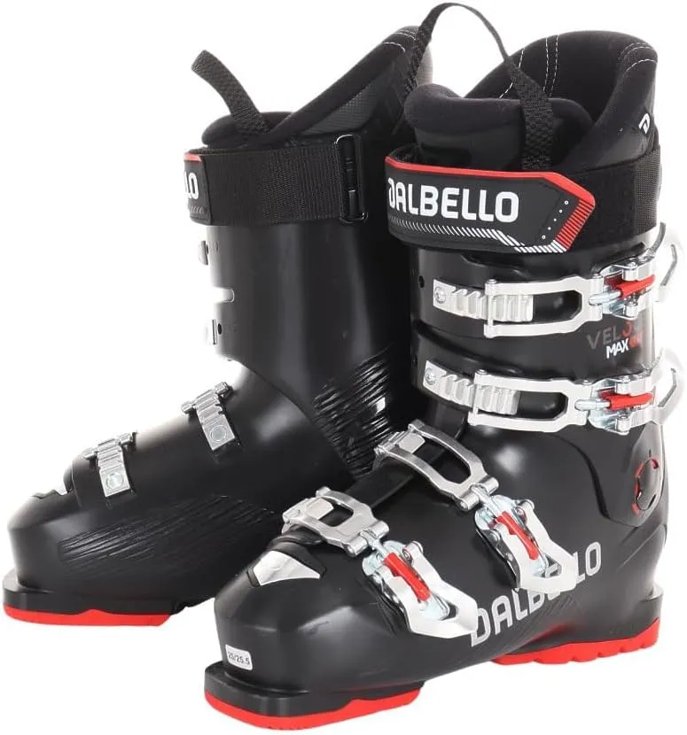 Dalbello Veloce Max 75 MS Ski Boots 2025 – Black/Black – Premium Performance and Comfort for Advanced Skiing