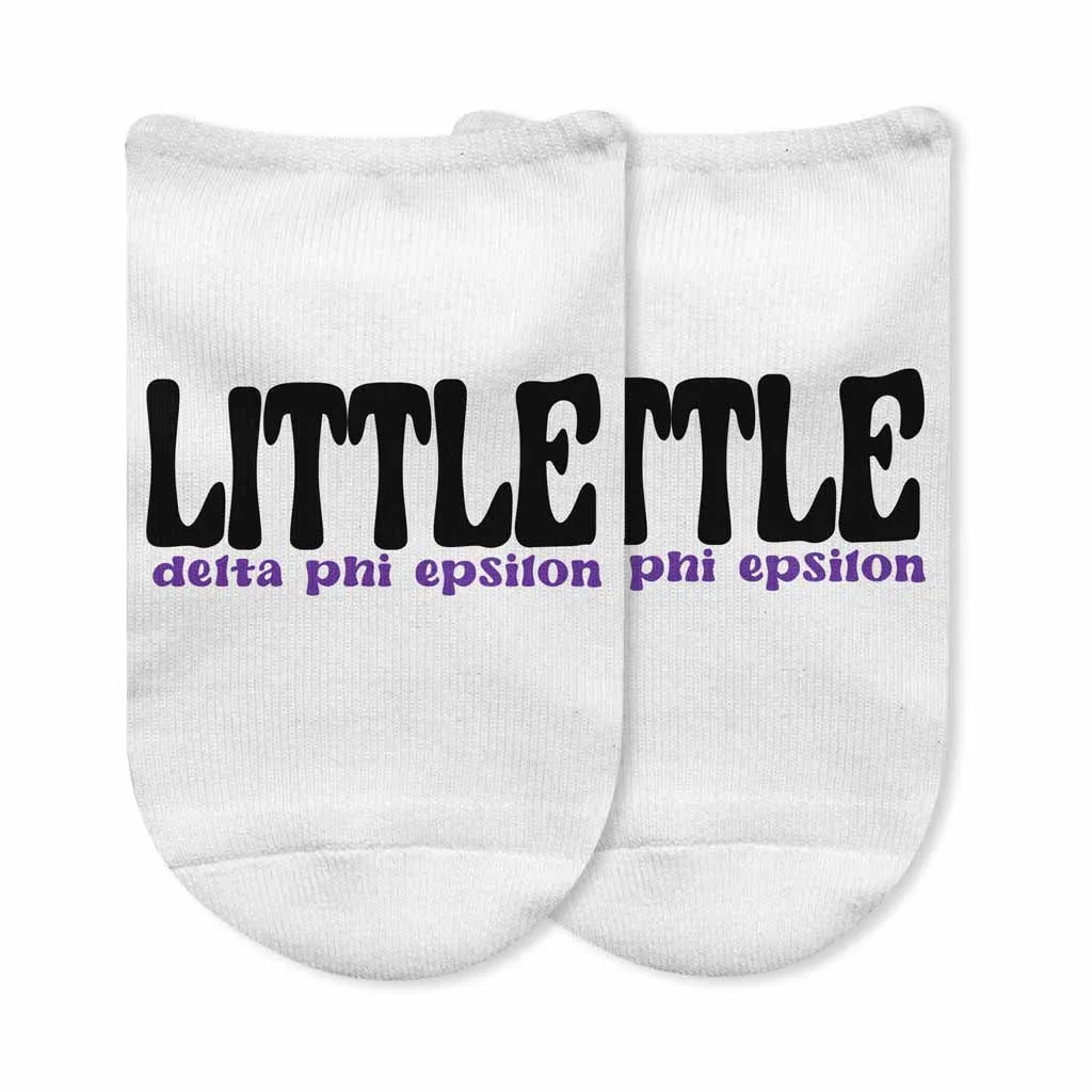 Delta Phi Epsilon No Show Socks for Bigs and Littles - Shop Now!