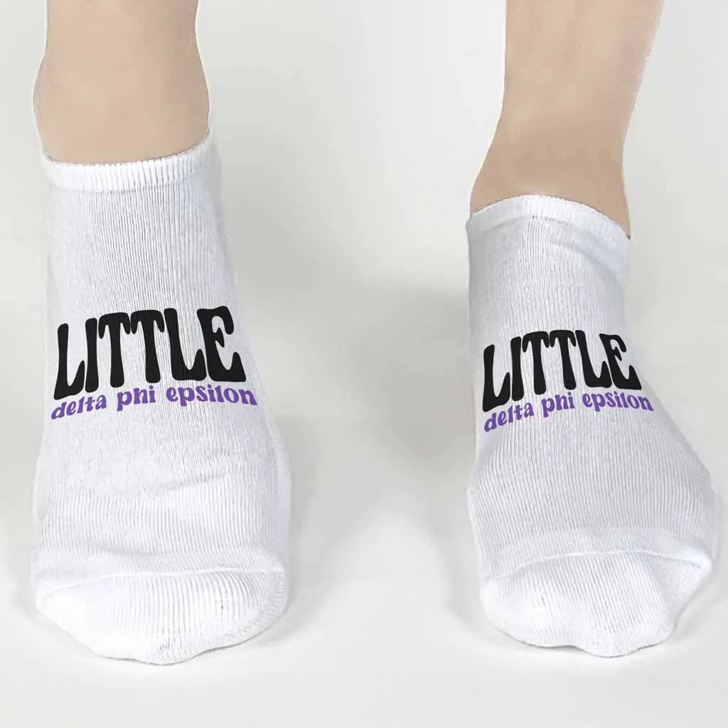 Delta Phi Epsilon No Show Socks for Bigs and Littles - Shop Now!