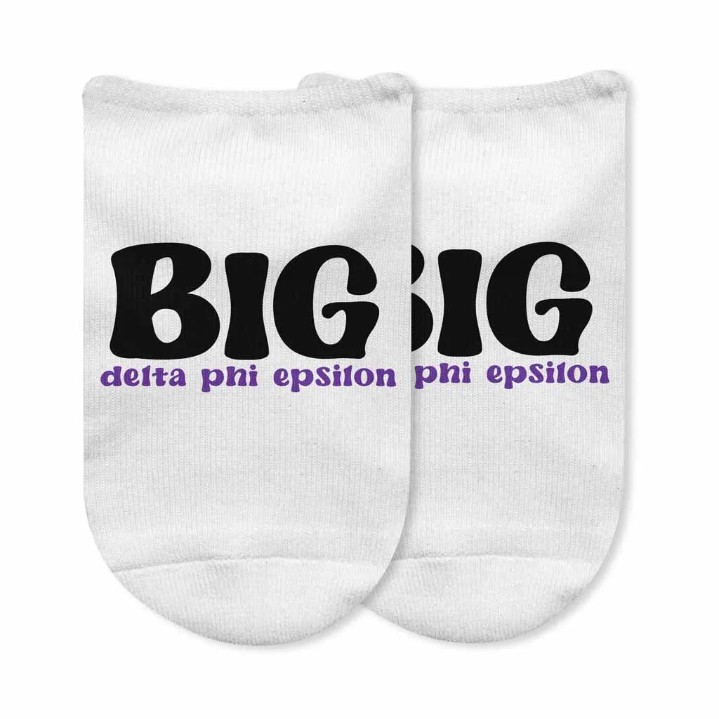 Delta Phi Epsilon No Show Socks for Bigs and Littles - Shop Now!