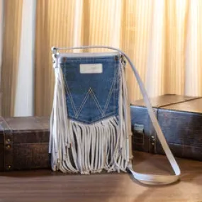 Denim Crossbody with Fringe by Wrangler