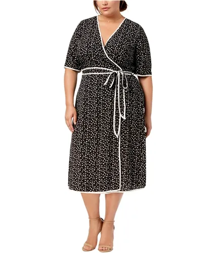 Fox & Royal Womens Contrast Trim Midi Dress