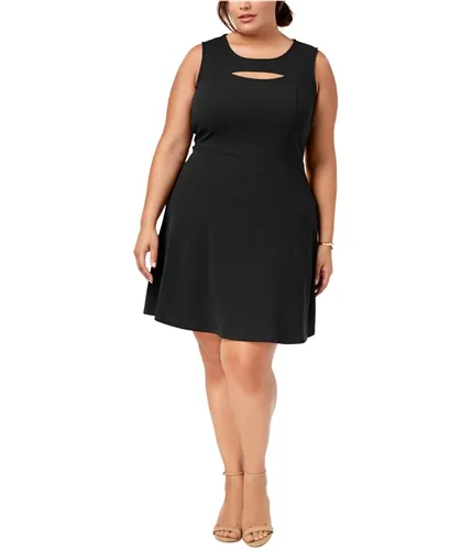 Fox & Royal Womens Peek-A-Boo A-Line Dress