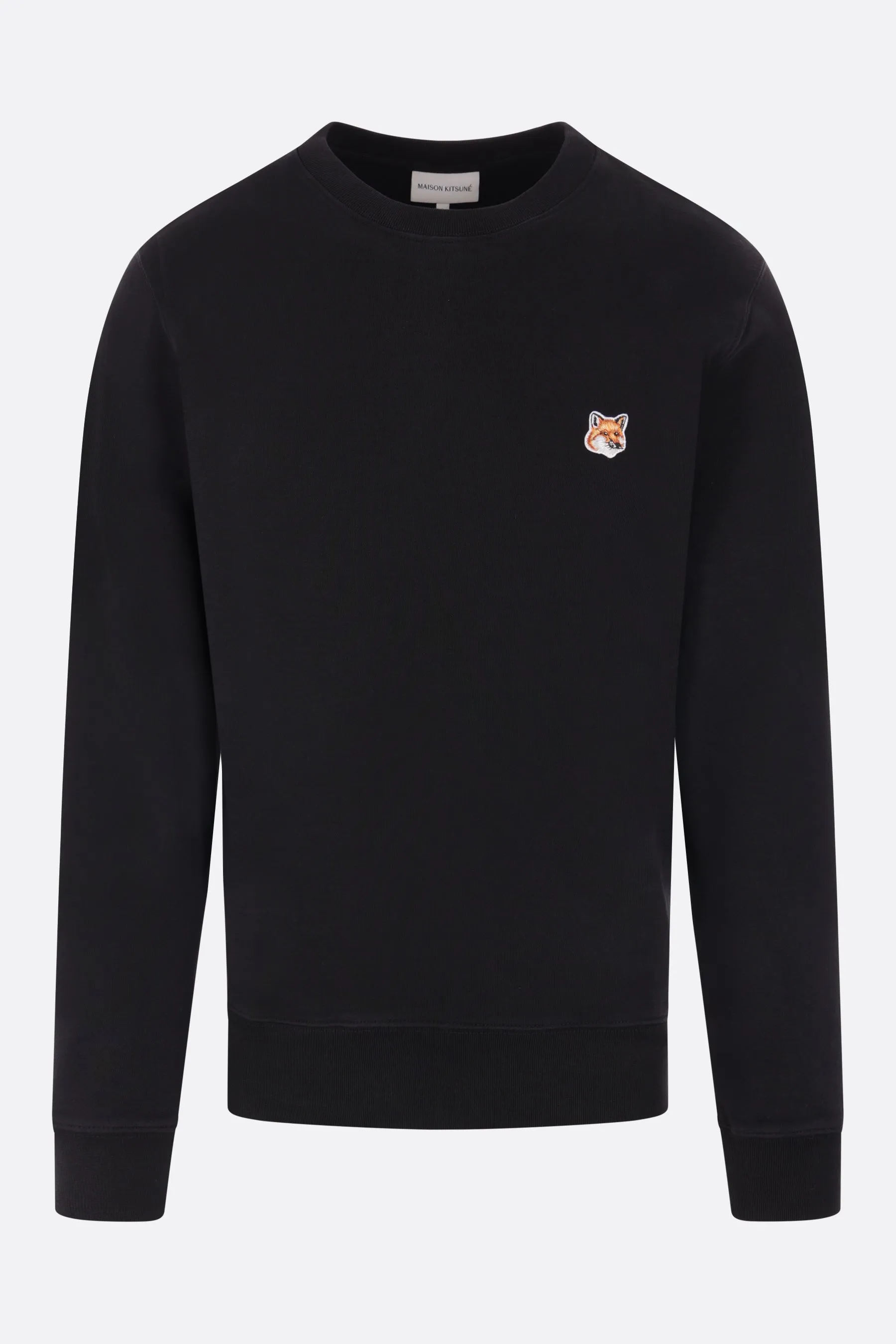 Fox Head logo patch jersey sweatshirt