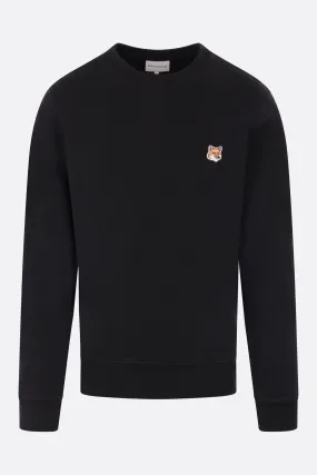 Fox Head logo patch jersey sweatshirt