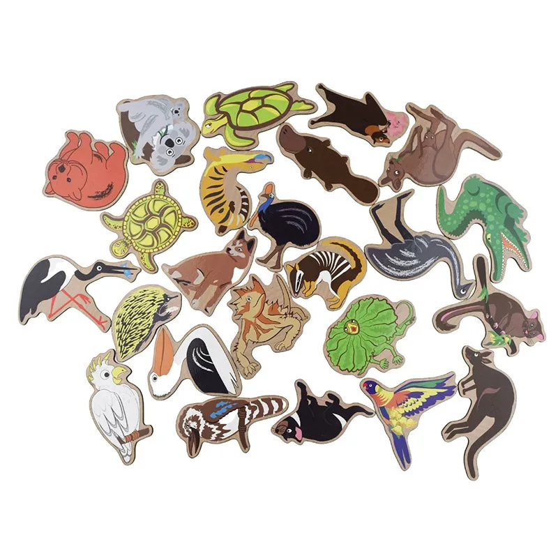 Fridge Friends Australian Animals Magnets - 24 Piece Set