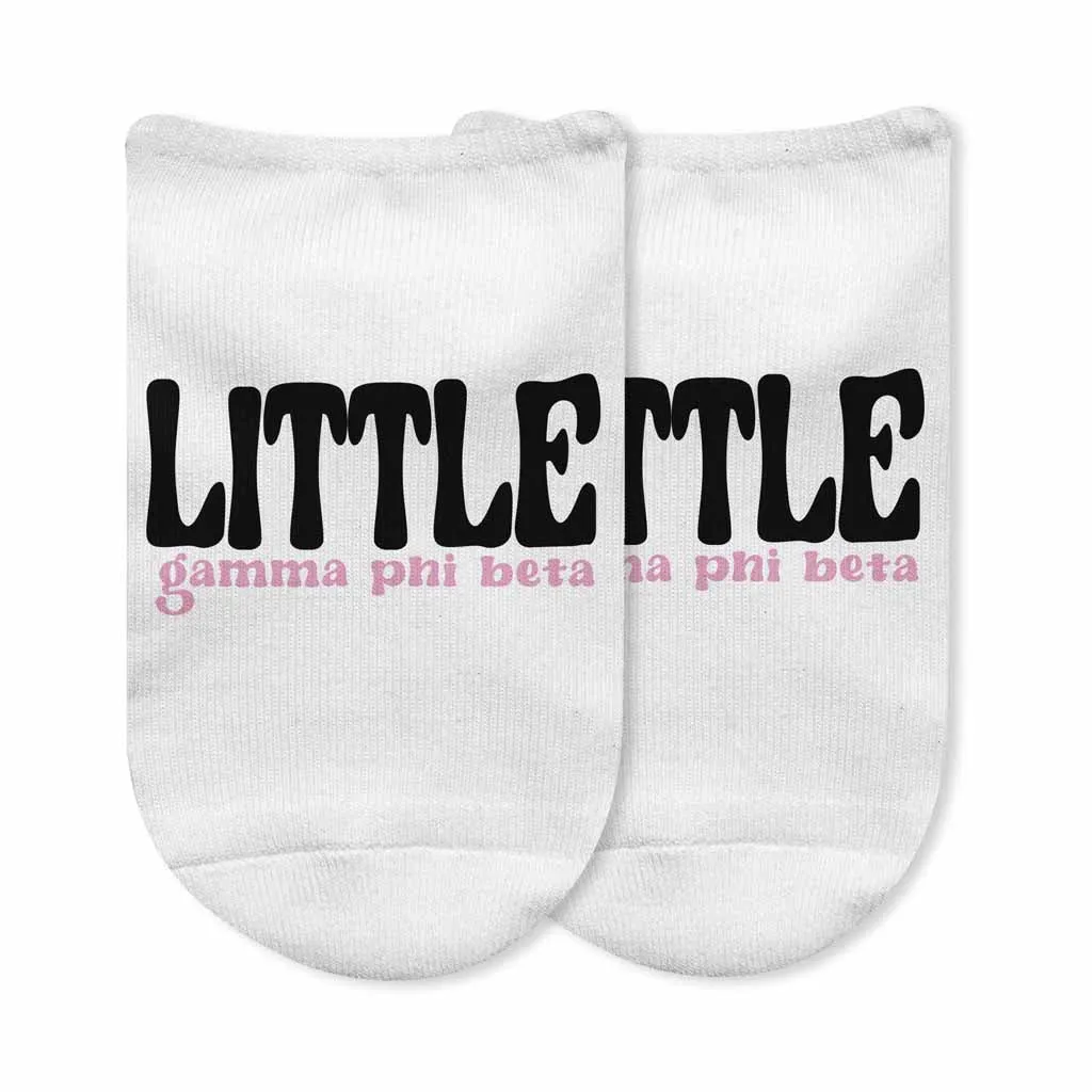 Gamma Phi Beta Big and Little No Show Socks - Top Pick in Sorority Apparel