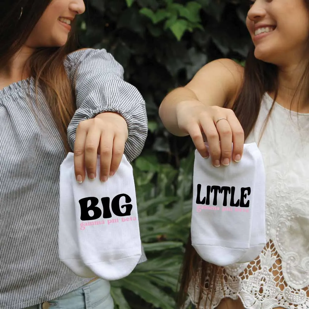 Gamma Phi Beta Big and Little No Show Socks - Top Pick in Sorority Apparel