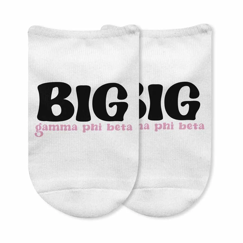 Gamma Phi Beta Big and Little No Show Socks - Top Pick in Sorority Apparel