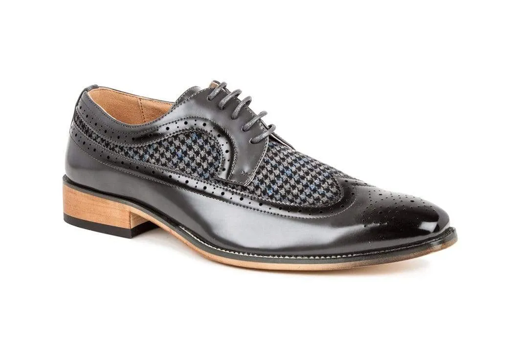 Gino Vitale Men's Wingtip Brogue Shoes in Two Tone