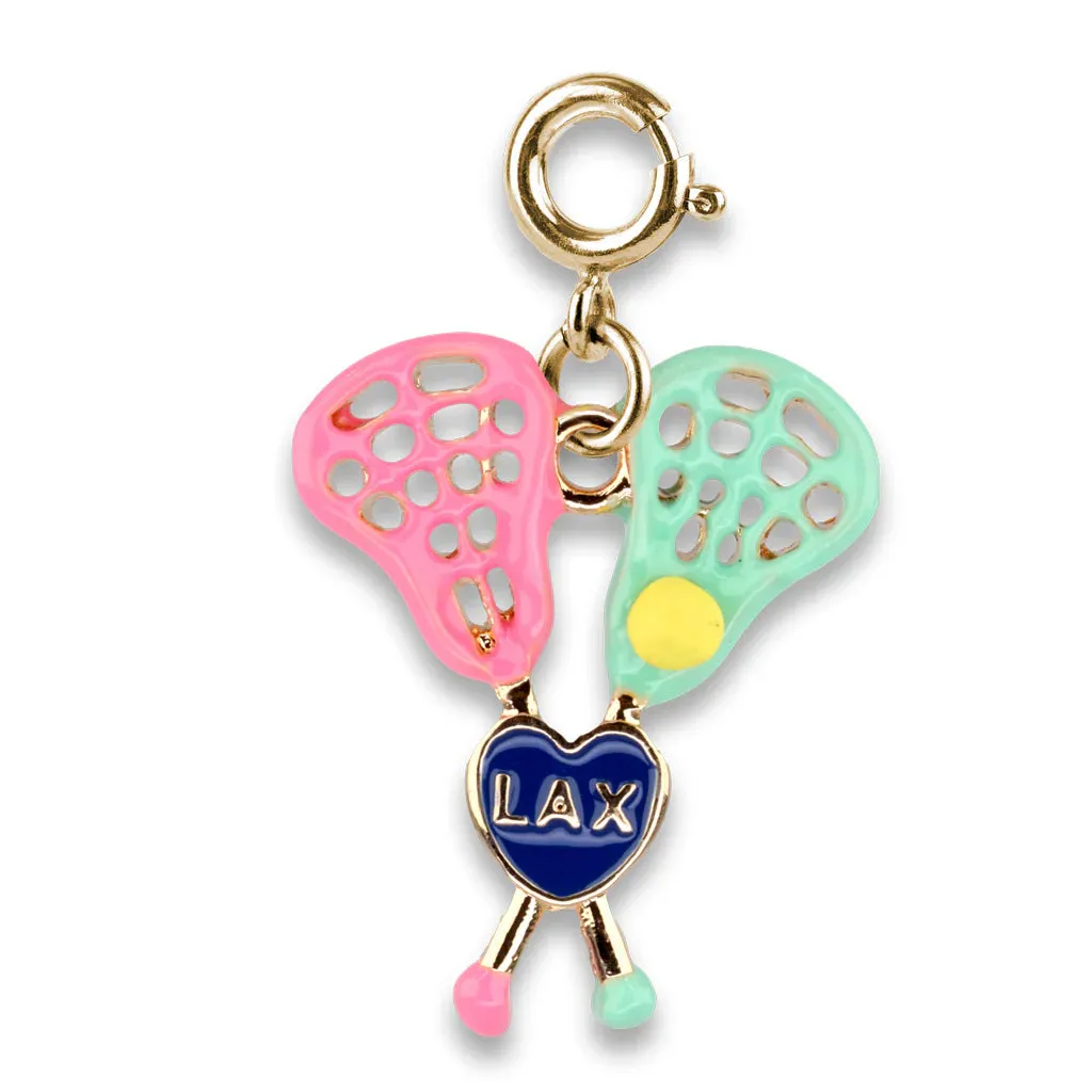 Gold Lacrosse Charm - Shop Now for High-Quality Lacrosse Charms