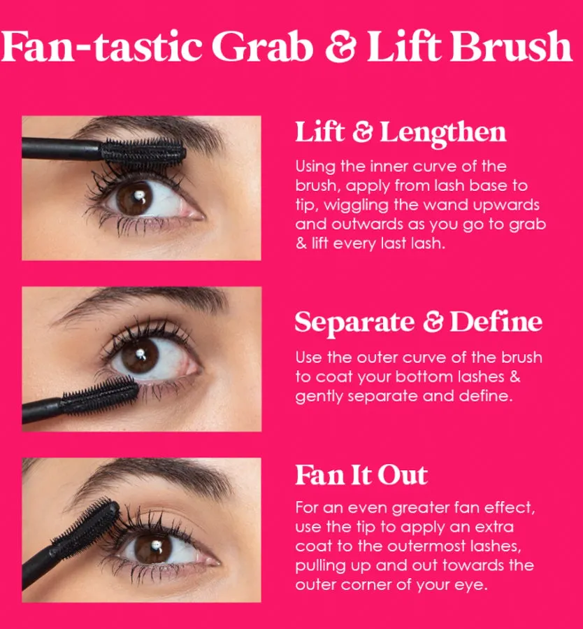 GrandeFANATIC Mascara - Fanning and Curling with Widelash