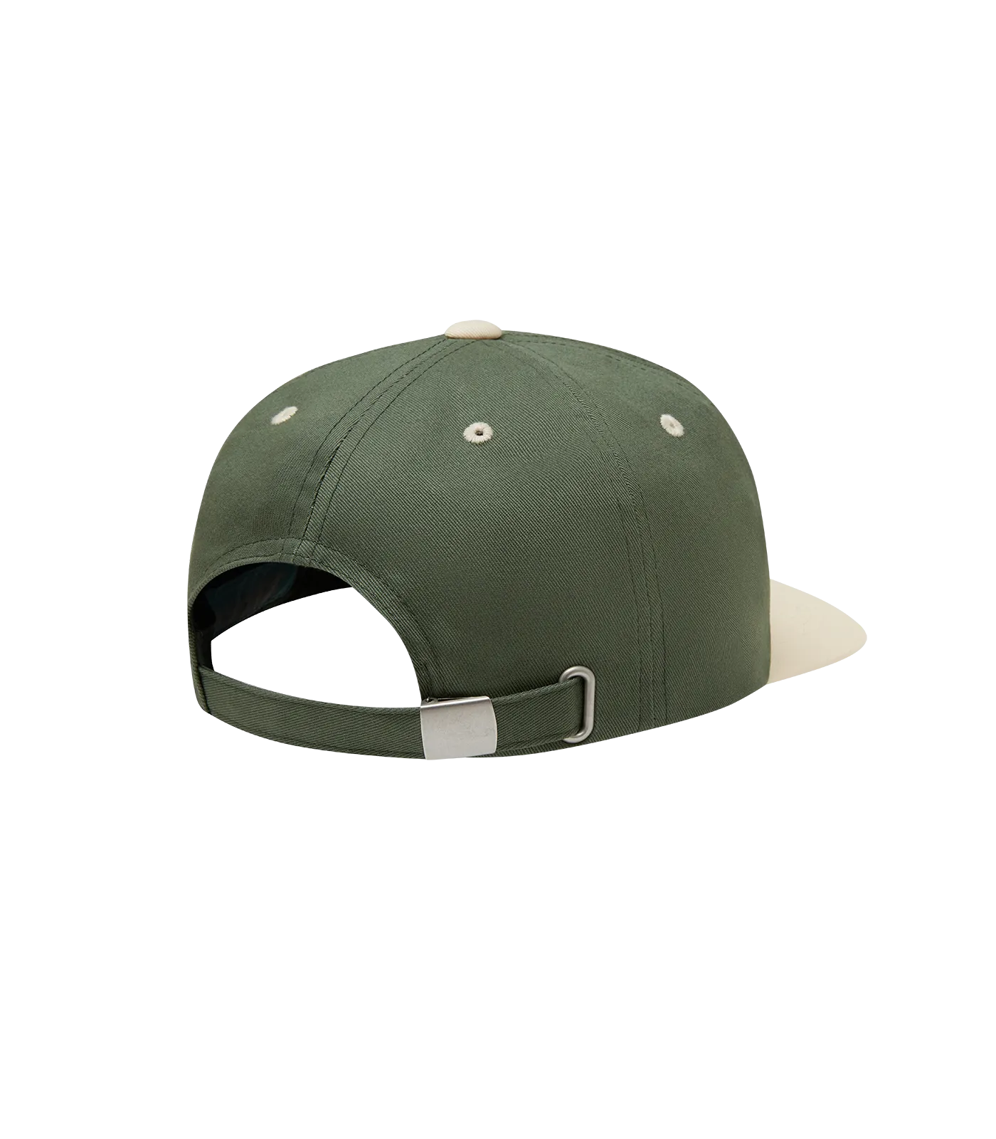 Green and Ivory Embroidered Logo Cap