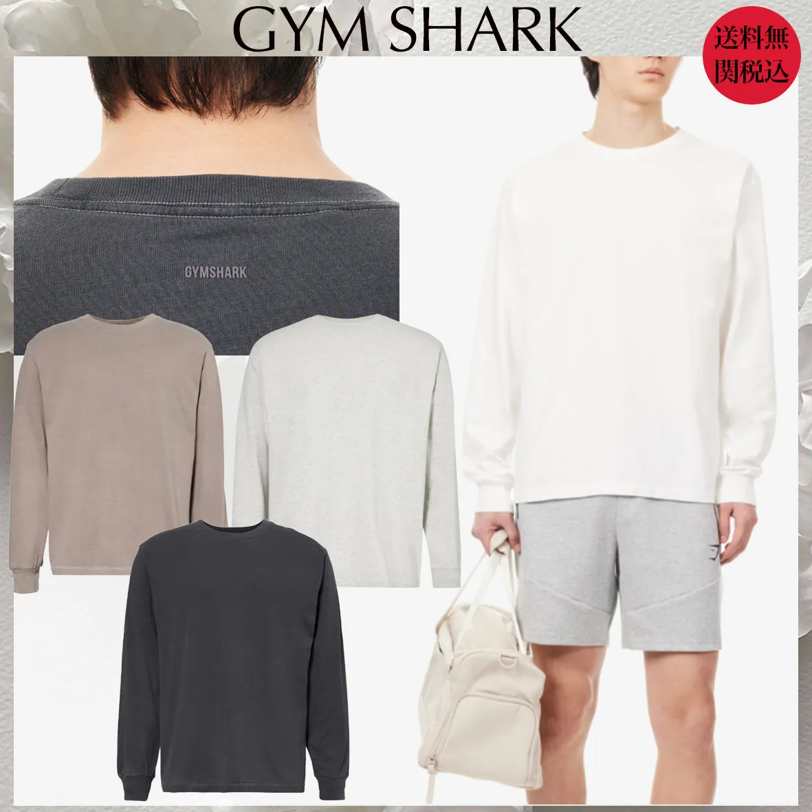 GymShark Unisex Plain Logo Workout T-Shirts