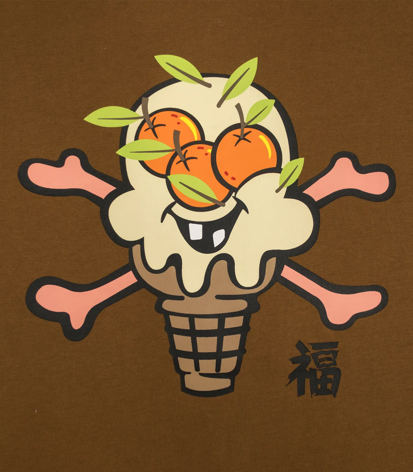 Ice Cream T-Shirt in Brown