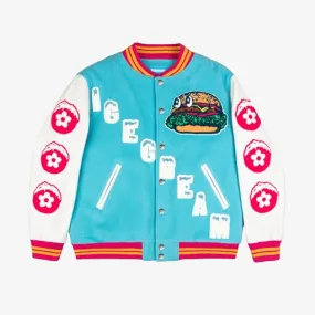 Ice Cream x Vandy Burger Blue/White Varsity Jacket