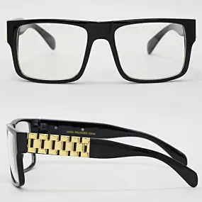 iLLASPARKZ Side Metal Square Link Sunglasses