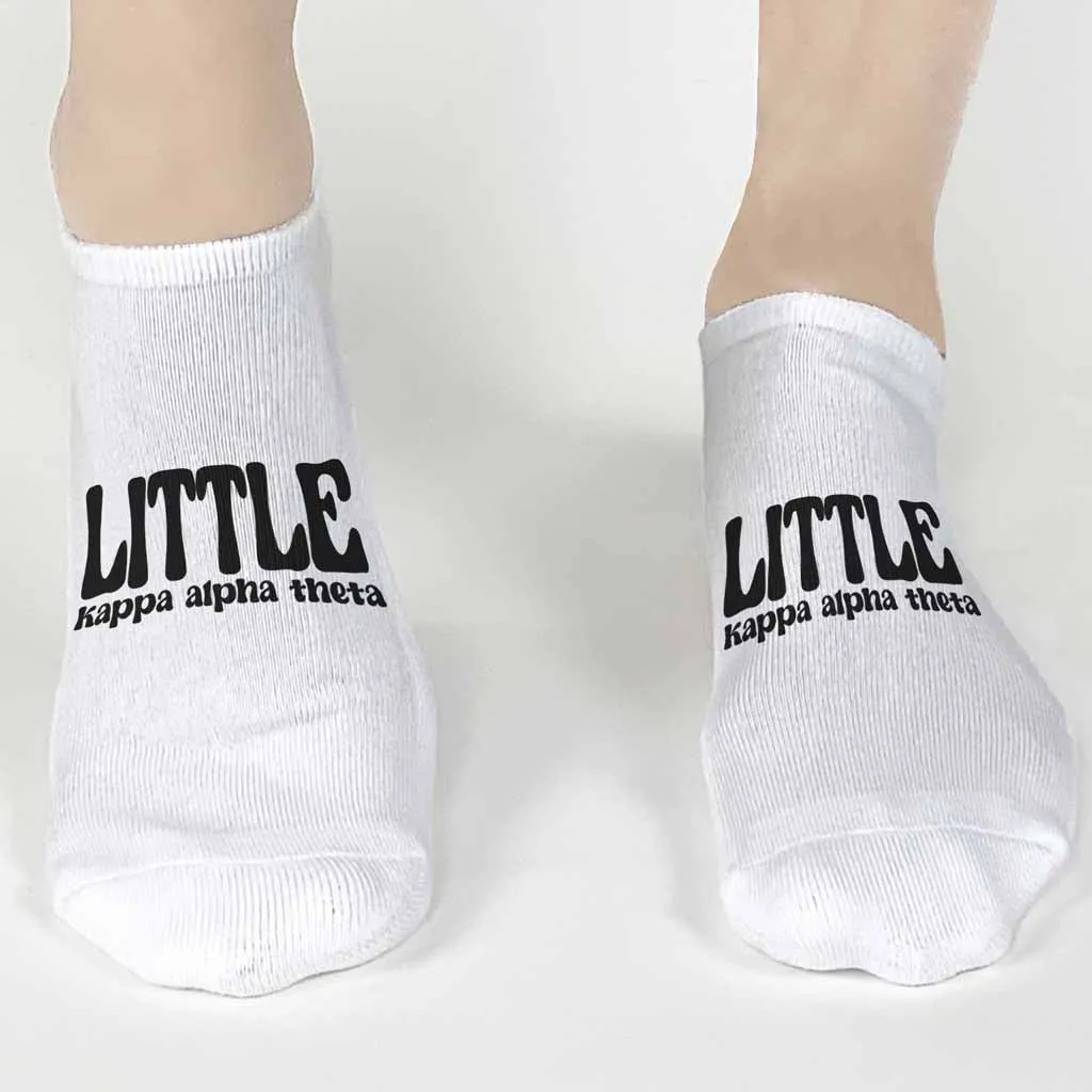 Kappa Alpha Theta Big and Little No Show Socks