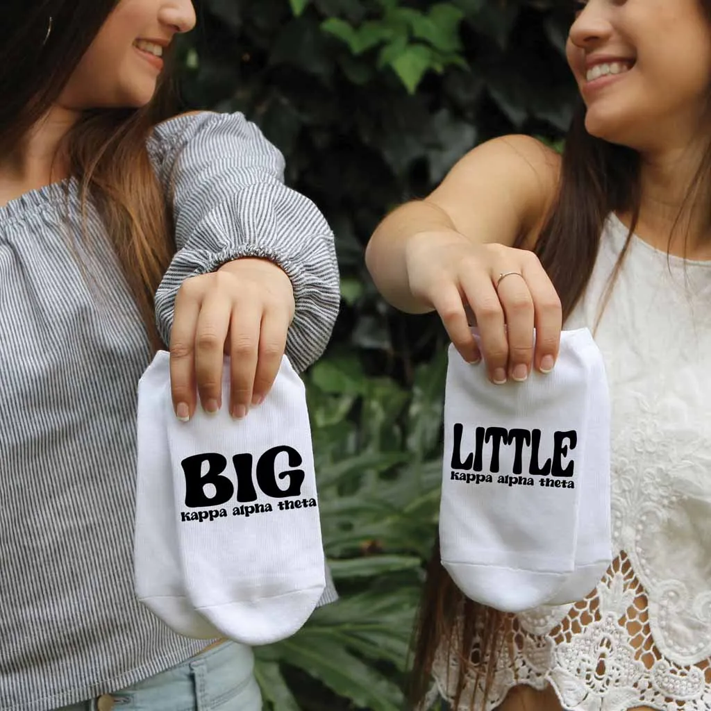 Kappa Alpha Theta Big and Little No Show Socks