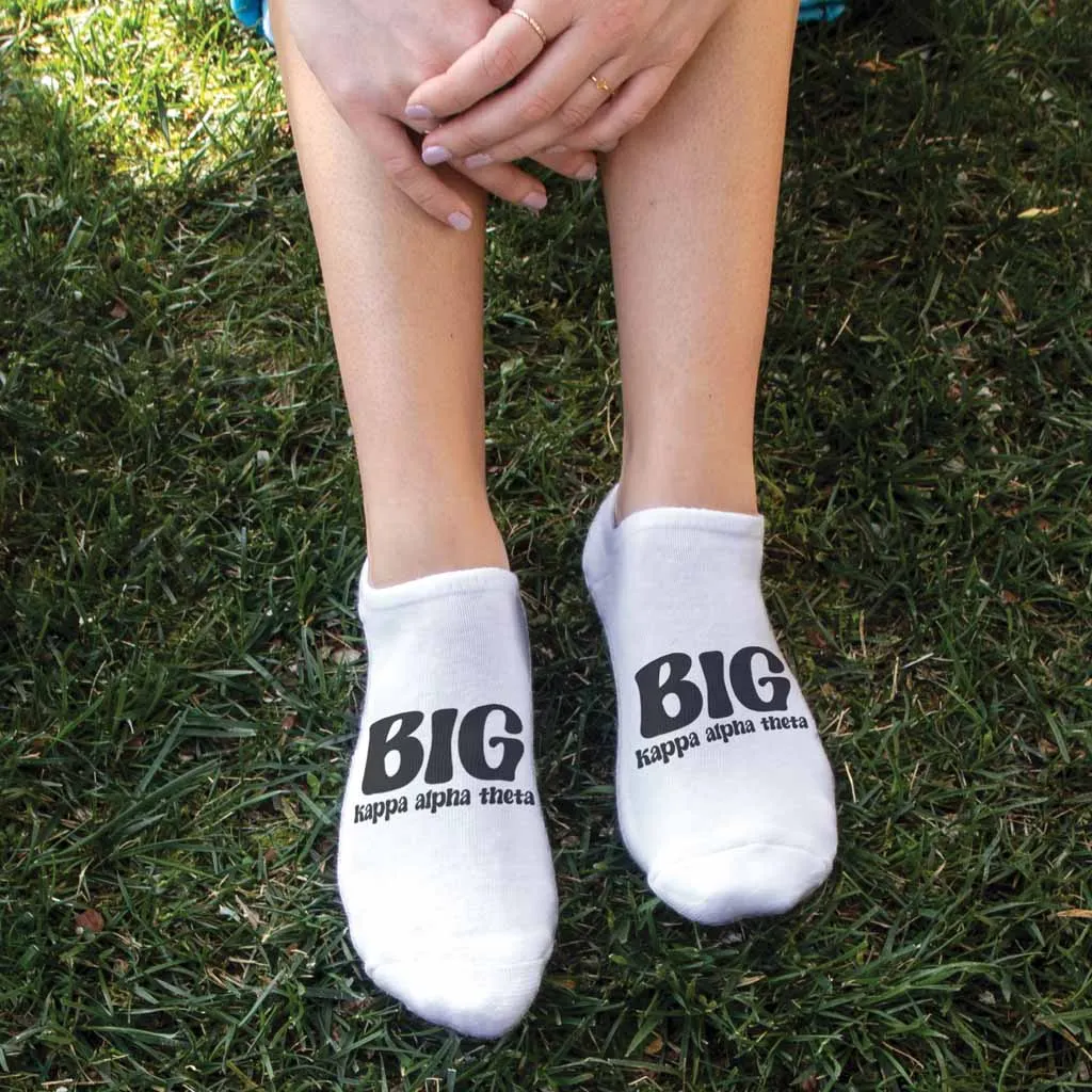 Kappa Alpha Theta Big and Little No Show Socks