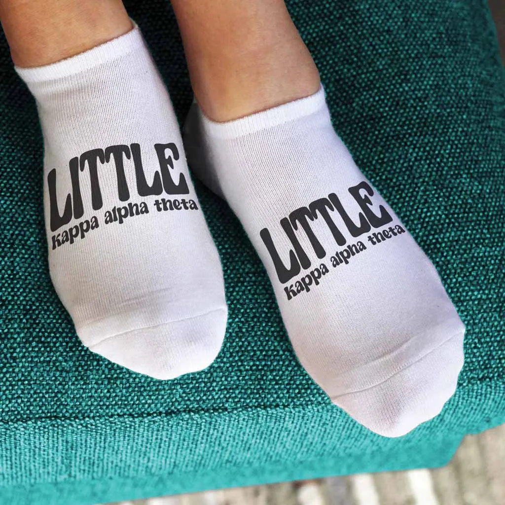 Kappa Alpha Theta Big and Little No Show Socks