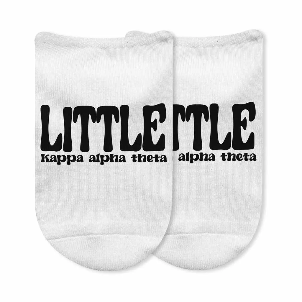 Kappa Alpha Theta Big and Little No Show Socks