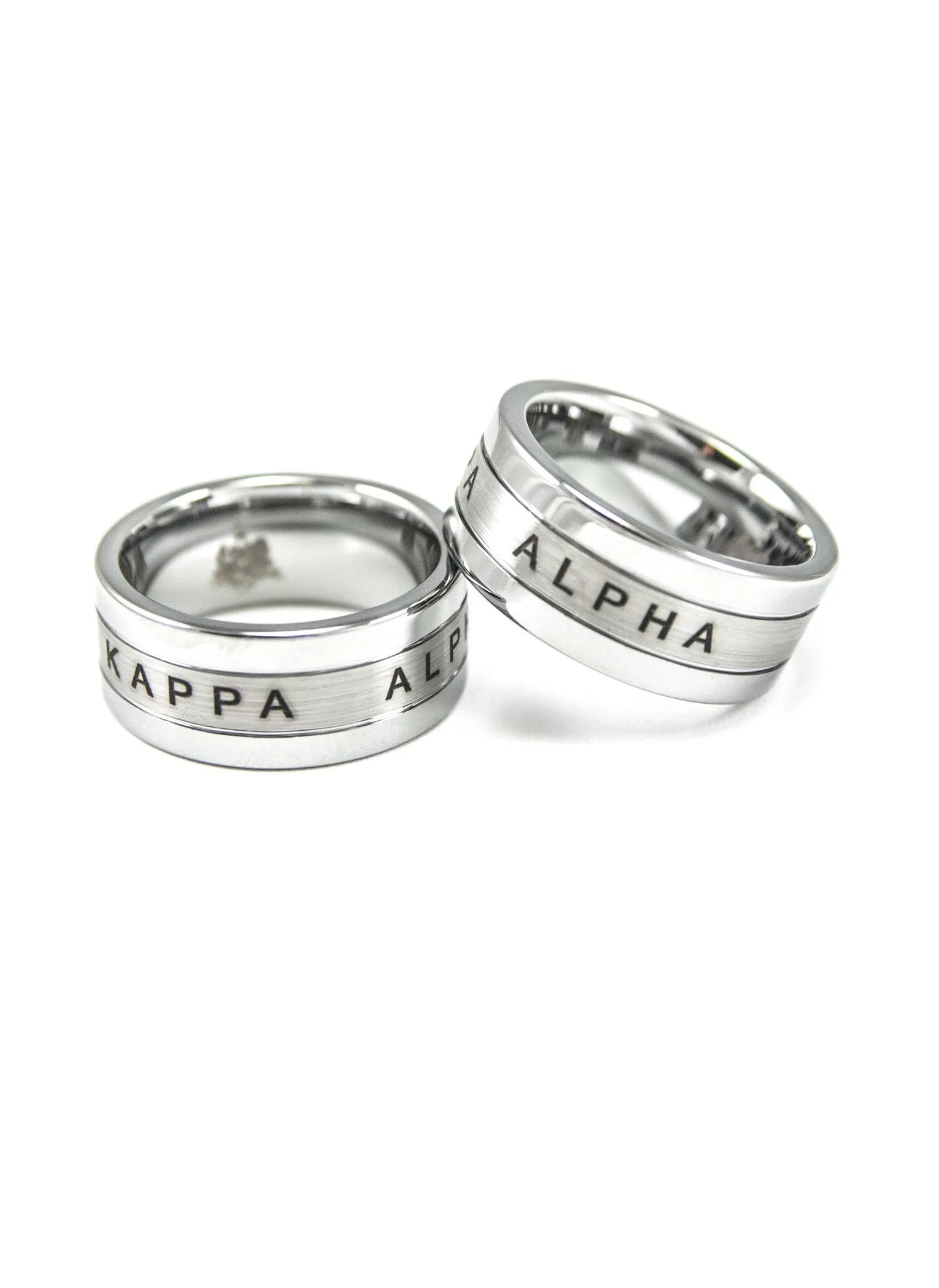 Kappa Alpha Tungsten Ring - 1865 & Fraternity Crest - Top Result