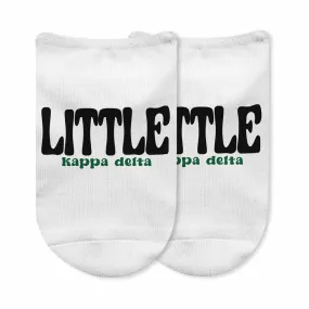 Kappa Delta Bigs and Littles No Show Socks