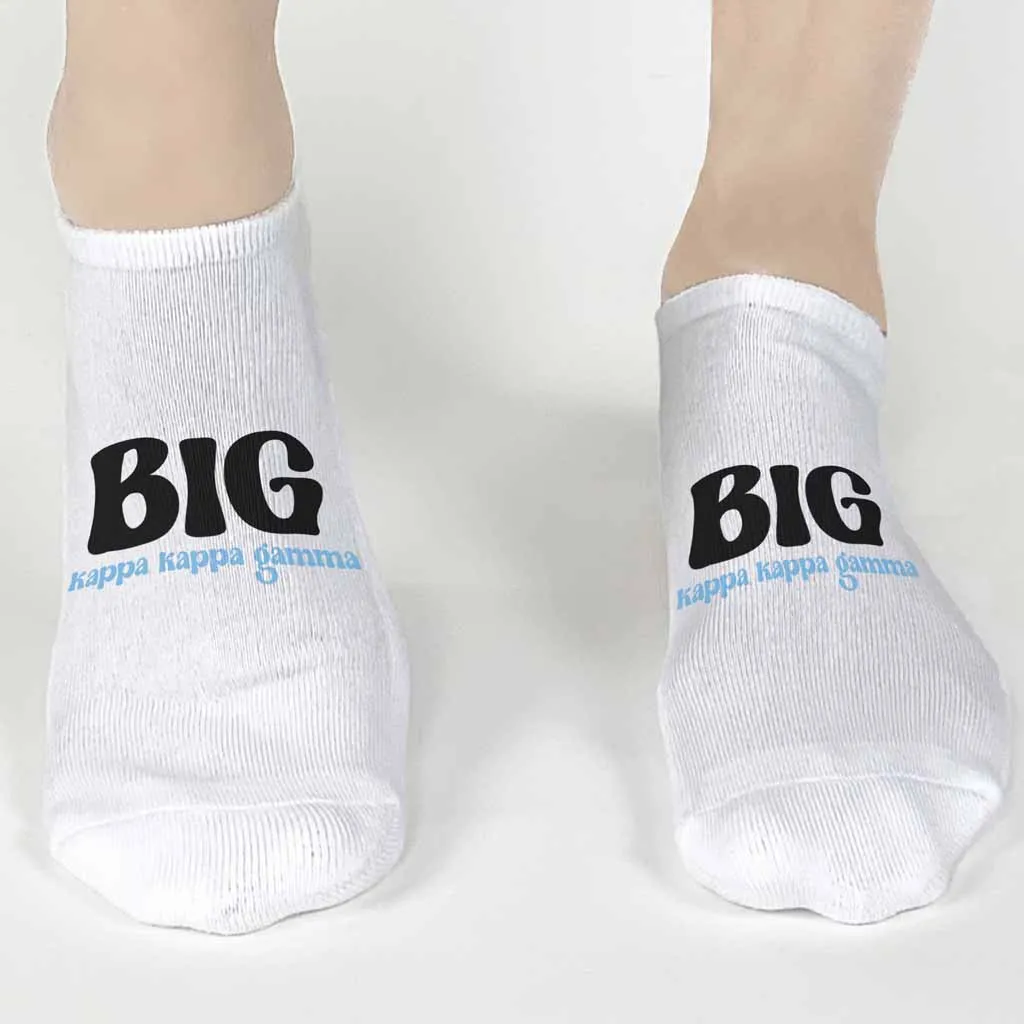 Kappa Kappa Gamma Bigs and Littles No Show Socks: Get Yours Now!