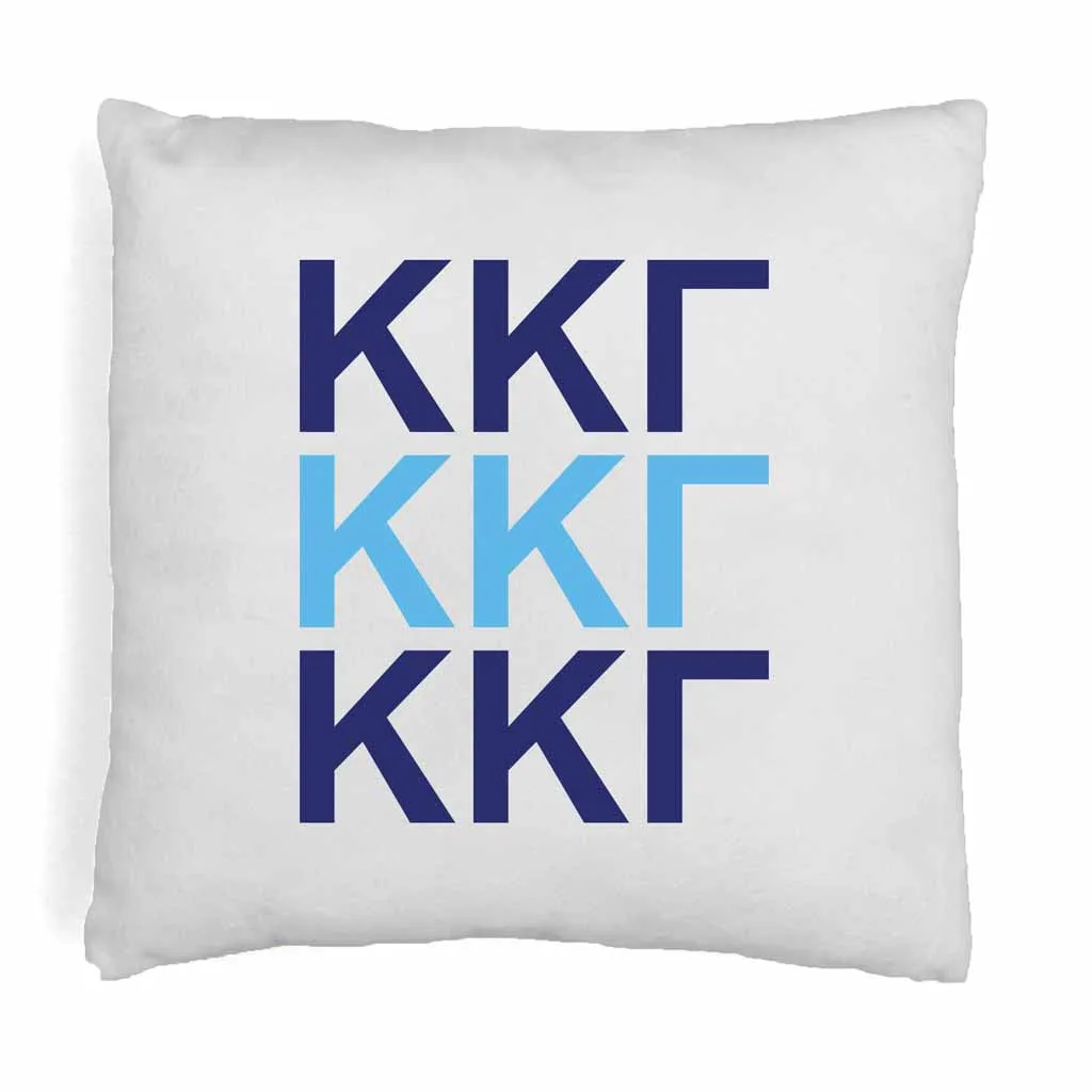 Kappa Kappa Gamma Pillow Cover with Greek Letters - Shop Now!